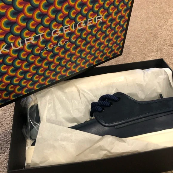 Kurt Geiger | Shoes | Kurt Geiger Dark Blue Sneakersnever  display picture 2